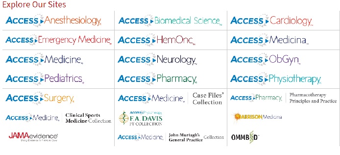 پسورد رایگان دسترسی به منابع الکترونیکی حوزه پزشکی سایت McGraw-Hill